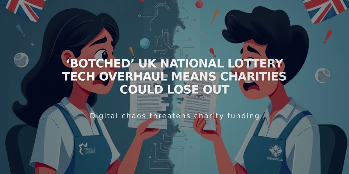 UK National Lottery Tech Troubles Put Charity Funding at Risk