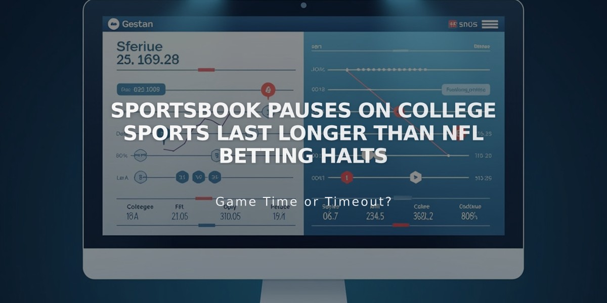 Sportsbook Pauses on College Sports Last Longer Than NFL Betting Halts