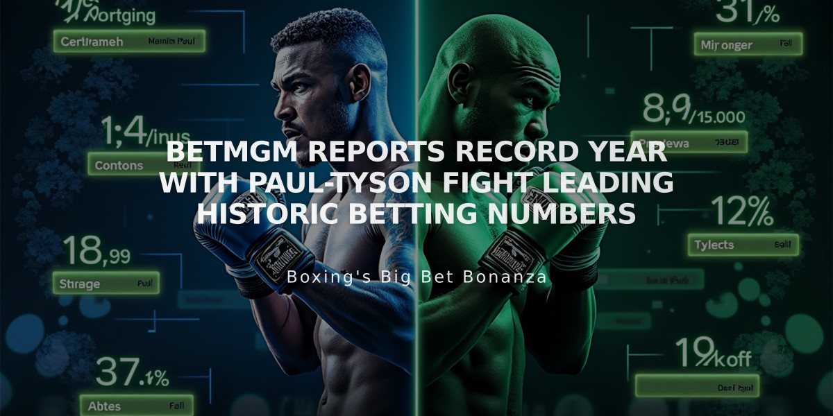 BetMGM Reports Record Year with Paul-Tyson Fight Leading Historic Betting Numbers