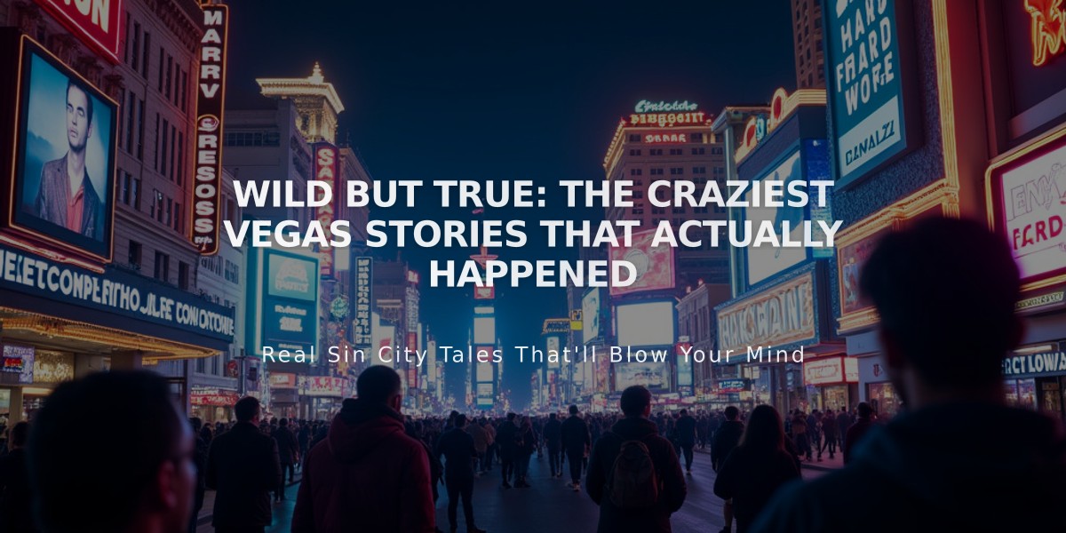 WILD BUT TRUE: The Craziest Vegas Stories That Actually Happened