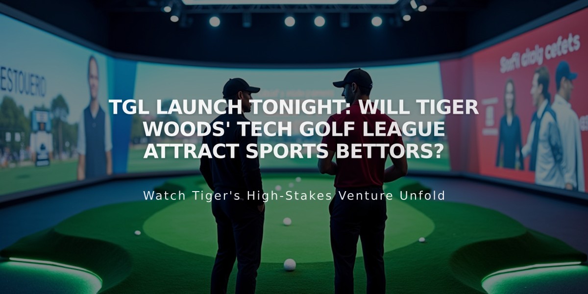 TGL Launch Tonight: Will Tiger Woods' Tech Golf League Attract Sports Bettors?