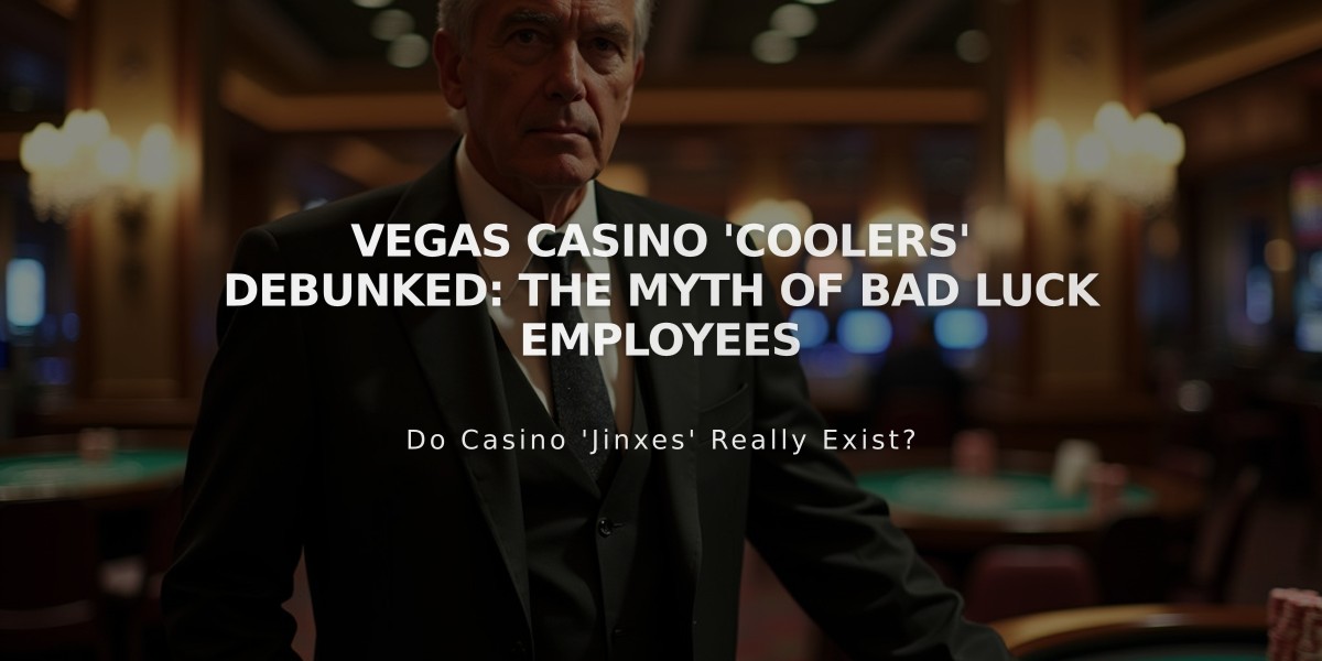 Vegas Casino 'Coolers' Debunked: The Myth of Bad Luck Employees