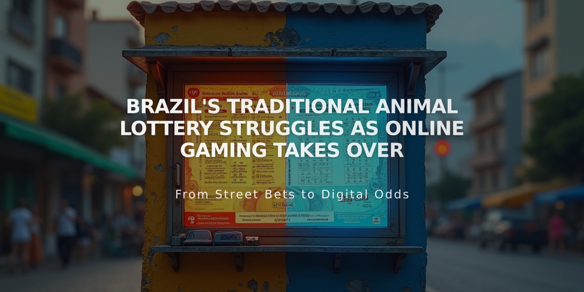 Brazil's Traditional Animal Lottery Struggles as Online Gaming Takes Over